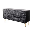 Design komód Gavrilla 160 cm fekete mangó