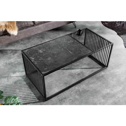 Design dohányzóasztal Haines 100 cm márvány utánzata