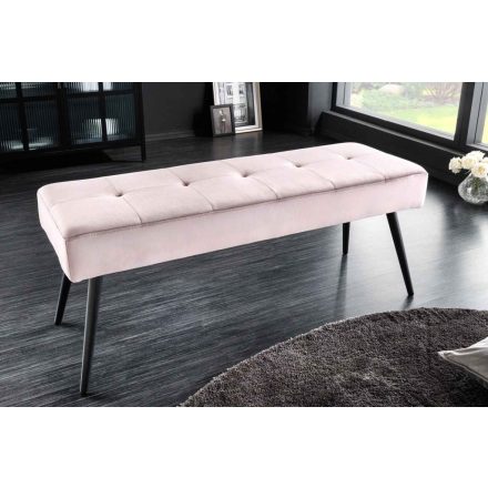 Design ülőpad Bailey 100 cm rózsaszín bársony