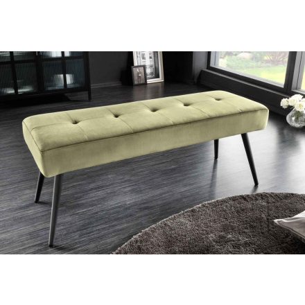 Design ülőpad Bailey 100 cm oliva zöld bársony
