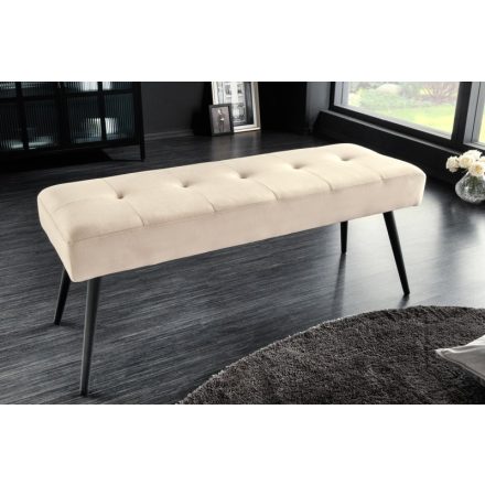 Design ülőpad Bailey 100 cm pezsgő bársony 