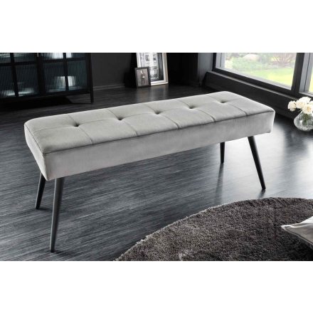 Design ülőpad Bailey 100 cm sötétszürke bársony
