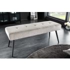 Design ülőpad Bailey 100 cm világosszürke kordbársony