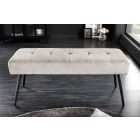 Design ülőpad Bailey 100 cm világosszürke kordbársony