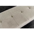 Design ülőpad Bailey 100 cm világosszürke kordbársony