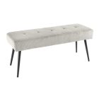 Design ülőpad Bailey 100 cm világosszürke kordbársony