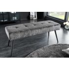 Design ülőpad Bailey 100 cm sötétszürke kordbársony 