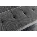 Design ülőpad Bailey 100 cm sötétszürke kordbársony 