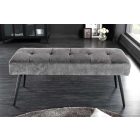 Design ülőpad Bailey 100 cm sötétszürke kordbársony 