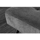 Design ülőpad Bailey 100 cm sötétszürke kordbársony 