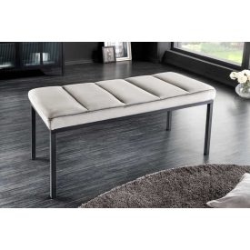 Design ülőpad Bailey 80 cm világosszürke bársony