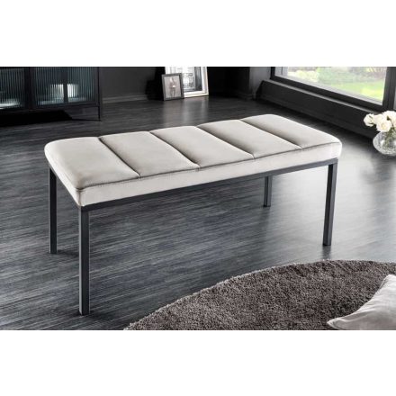 Design ülőpad Bailey 80 cm világosszürke bársony