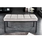 Design ülőpad Bailey 80 cm világosszürke bársony