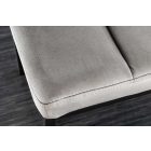 Design ülőpad Bailey 80 cm világosszürke bársony