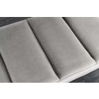 Design ülőpad Bailey 80 cm világosszürke bársony