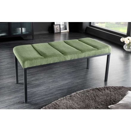 Design ülőpad Bailey 80 cm zöld kordbársony