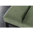 Design ülőpad Bailey 80 cm zöld kordbársony