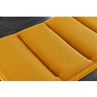 Design ülőpad Bailey 80 cm mustársárga kordbársony