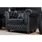 Design fotel Chesterfield fekete
