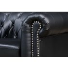 Design fotel Chesterfield fekete