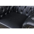 Design fotel Chesterfield fekete