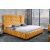 Design ágy Laney 160 x 200 cm mustársárga bársony