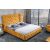 Design ágy Laney 180 x 200 cm mustársárga bársony