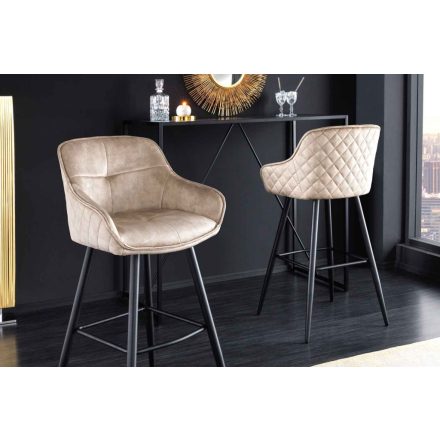 Design bárszék Natasha pezsgő bársony