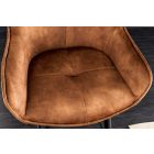 Design bárszék Natasha barna bársony