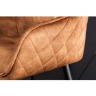 Design bárszék Natasha barna bársony