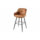 Design bárszék Natasha barna bársony