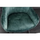 Design bárszék Natasha petrol bársony