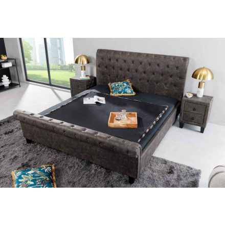 Design ágy Viviano 180 x 200 cm sötétszürke