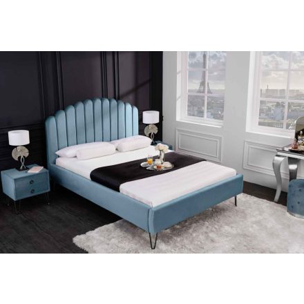Design ágy Palmira 140 x 200 cm akvamarin