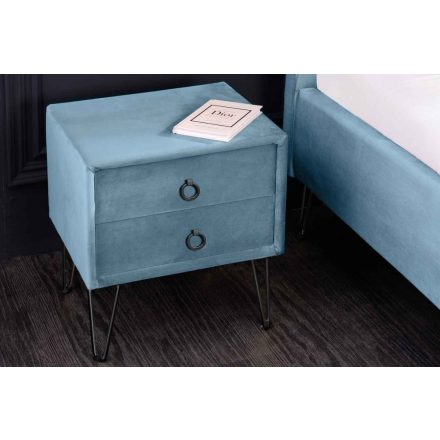 Design éjjeliszekrény Palmira 45 cm akvamarin