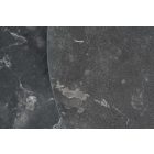 Kerek oldalsó asztal szett Latrisha fekete marvány utánzata - 2 részes 