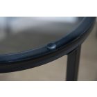 Dohányzóasztal szett Latrisha fekete márvány utánzata - 2 részes