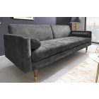 Design ágyazható kanapé Walvia 196 cm szürke