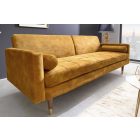 Design ágyazható kanapé Walvia 196 cm mustársárga