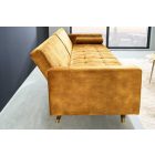 Design ágyazható kanapé Walvia 196 cm mustársárga