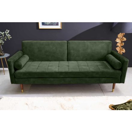 Design ágyazható kanapé Walvia 196 cm zöld