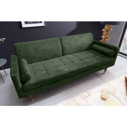 Design ágyazható kanapé Walvia 196 cm zöld