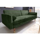 Design ágyazható kanapé Walvia 196 cm zöld