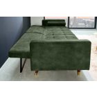 Design ágyazható kanapé Walvia 196 cm zöld