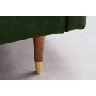 Design ágyazható kanapé Walvia 196 cm zöld