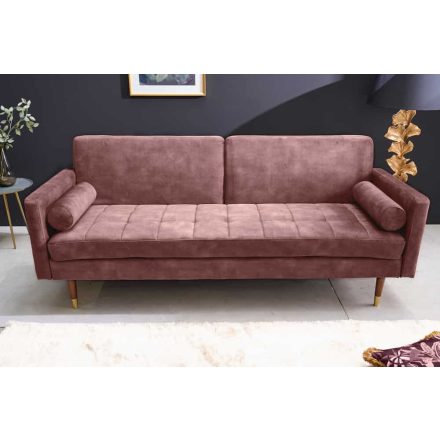 Design ágyazható kanapé Walvia 196 cm rózsaszín