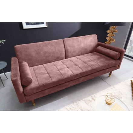 Design ágyazható kanapé Walvia 196 cm rózsaszín