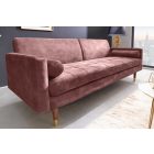 Design ágyazható kanapé Walvia 196 cm rózsaszín