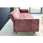 Design ágyazható kanapé Walvia 196 cm rózsaszín