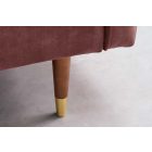 Design ágyazható kanapé Walvia 196 cm rózsaszín